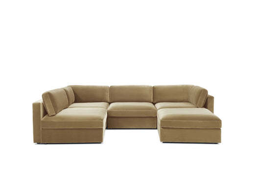Belva Modular L-Shape With Storage Ottoman