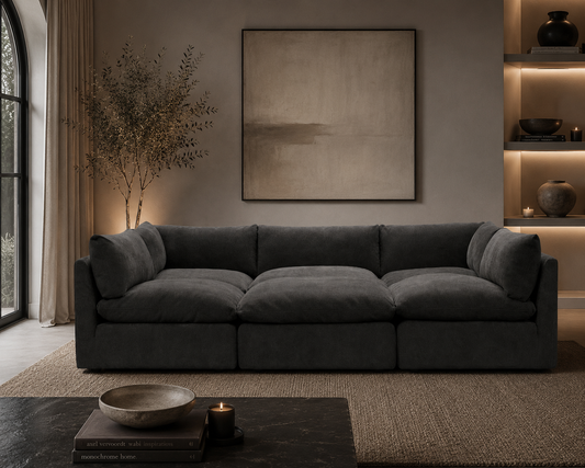 Arlo Feather6-Piece Pit Sectional Cinema Sofa
