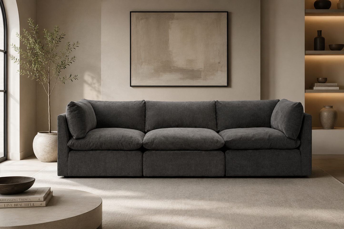 Arlo Feather 3-Piece Sofa