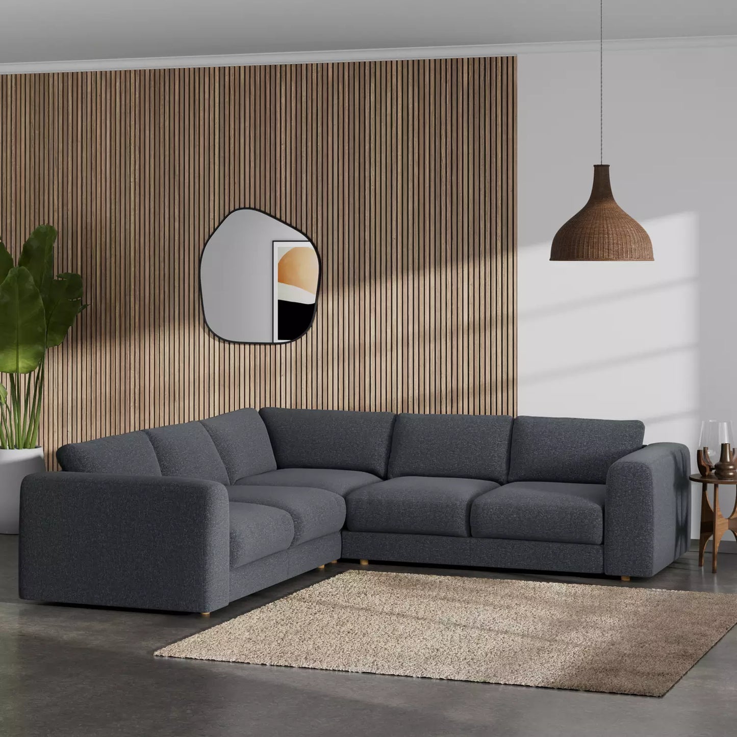 Spanish Reversible Plush Corner Sofa