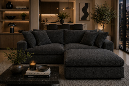 Lunara Cloud 2 Piece Sofa With Footstool