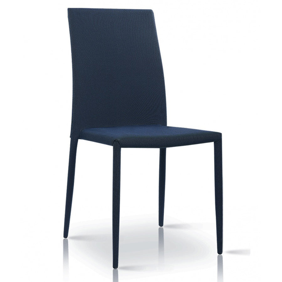 Chatham Fabric Chair Black with Black Metal Legs (4s) - luxury dining furniture