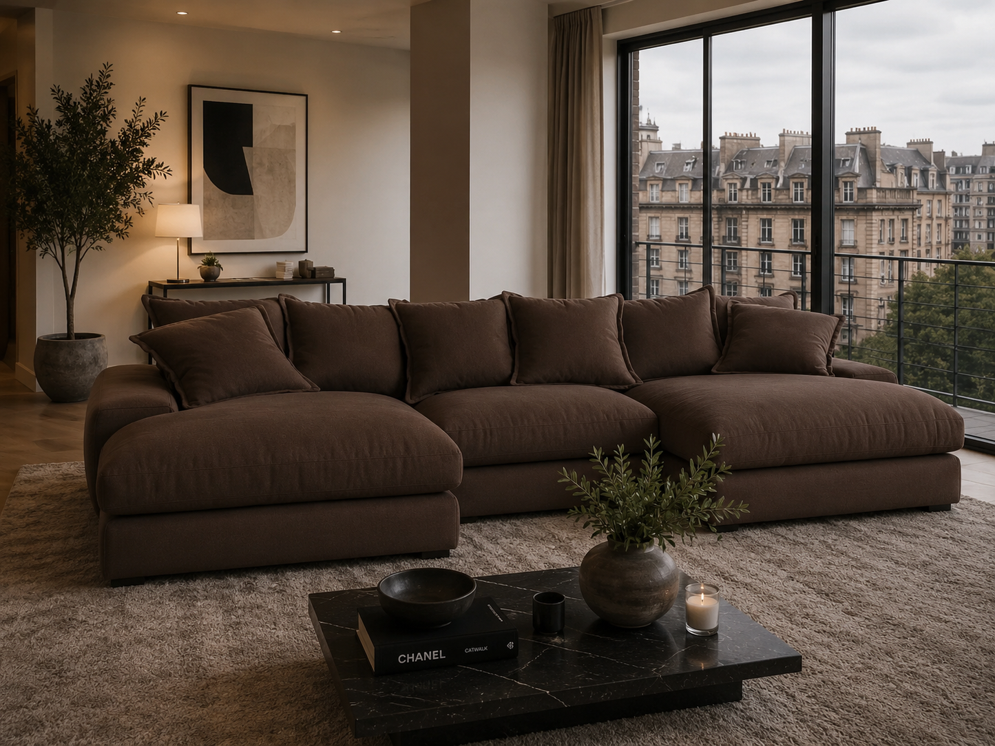 Milo Modular U Shape Chaise Sofa