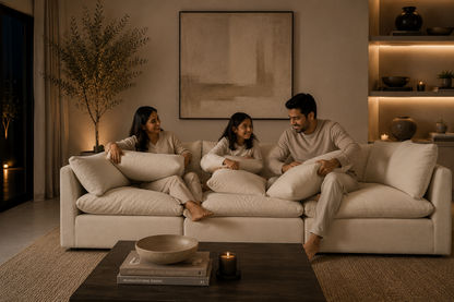 Arlo Feather6-Piece Pit Sectional Cinema Sofa