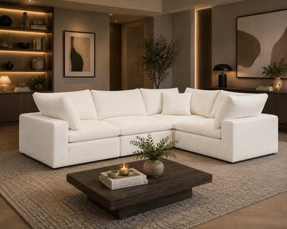 Lunara Cloud Closed End Corner Sofa
