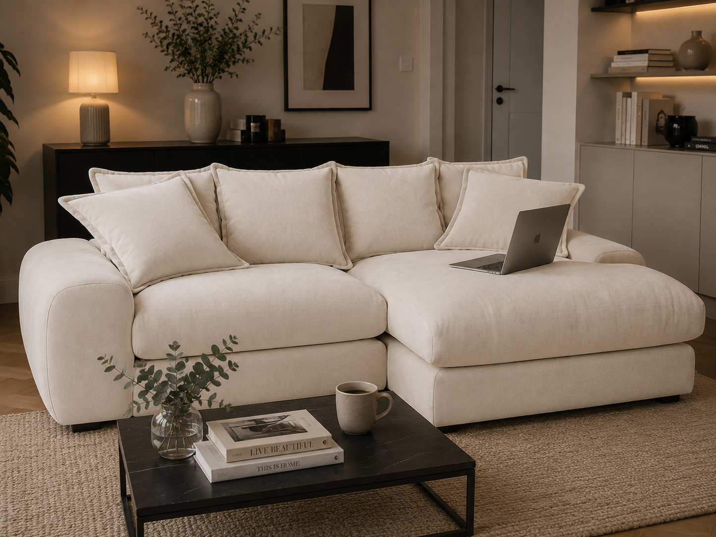 Milo Right Hand Chaise Modular Sofa