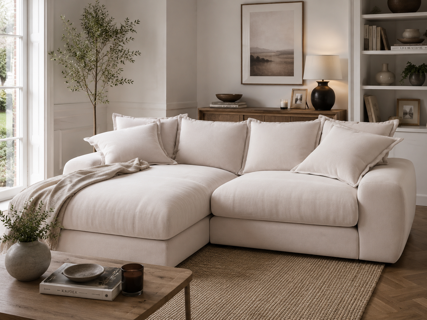 Milo Left Hand Chaise Modular Sofa