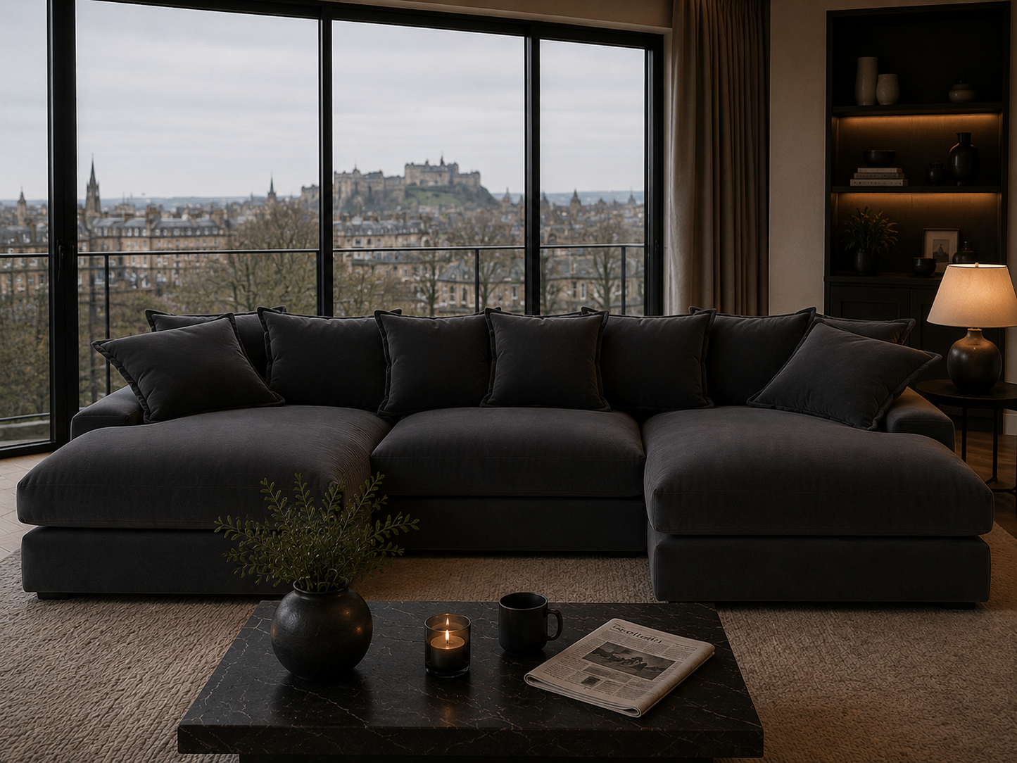 Milo Modular U Shape Chaise Sofa