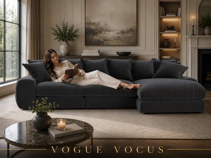 Milo Modular Right Hand Large Chaise Sofa