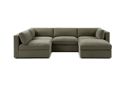 Belva Modular L-Shape With Storage Ottoman