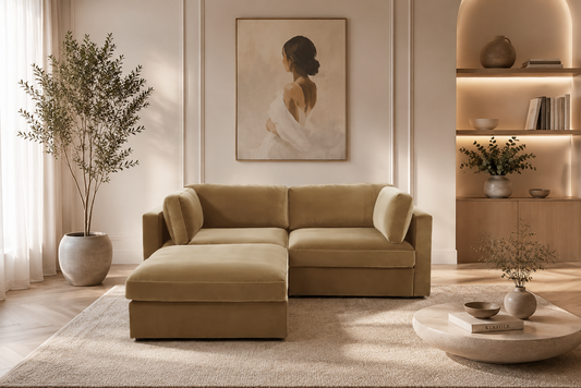 Belva 2 Seater with Stool Modular Sofa