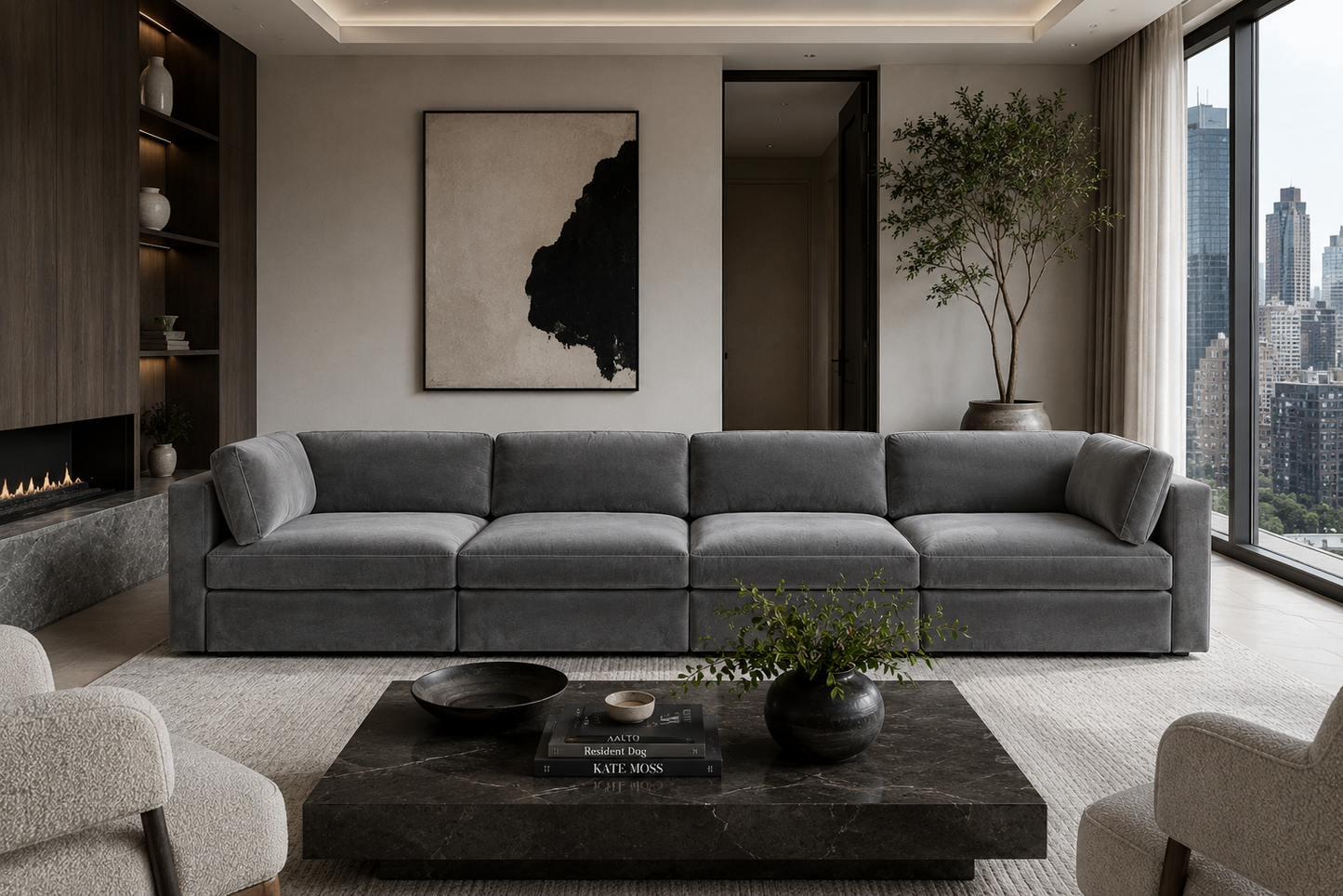 Belva 4 Seater Modular Sofa
