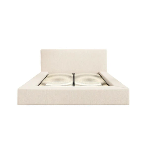 Hudson White Twill Super Soft Bed