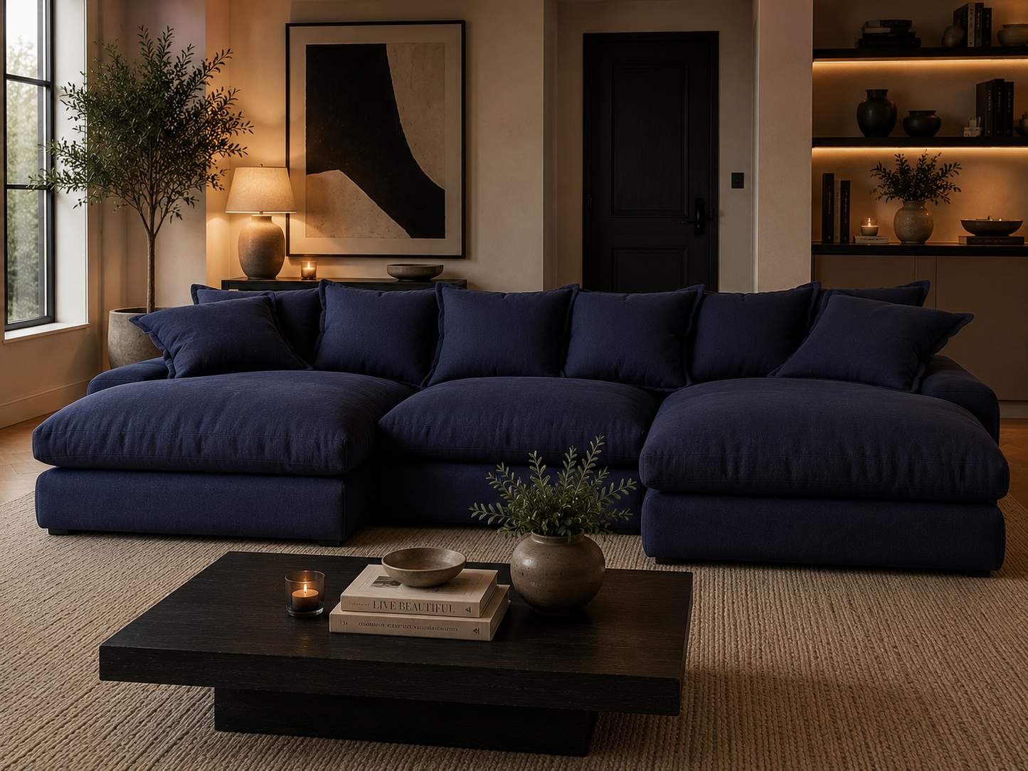 Milo Modular U Shape Chaise Sofa