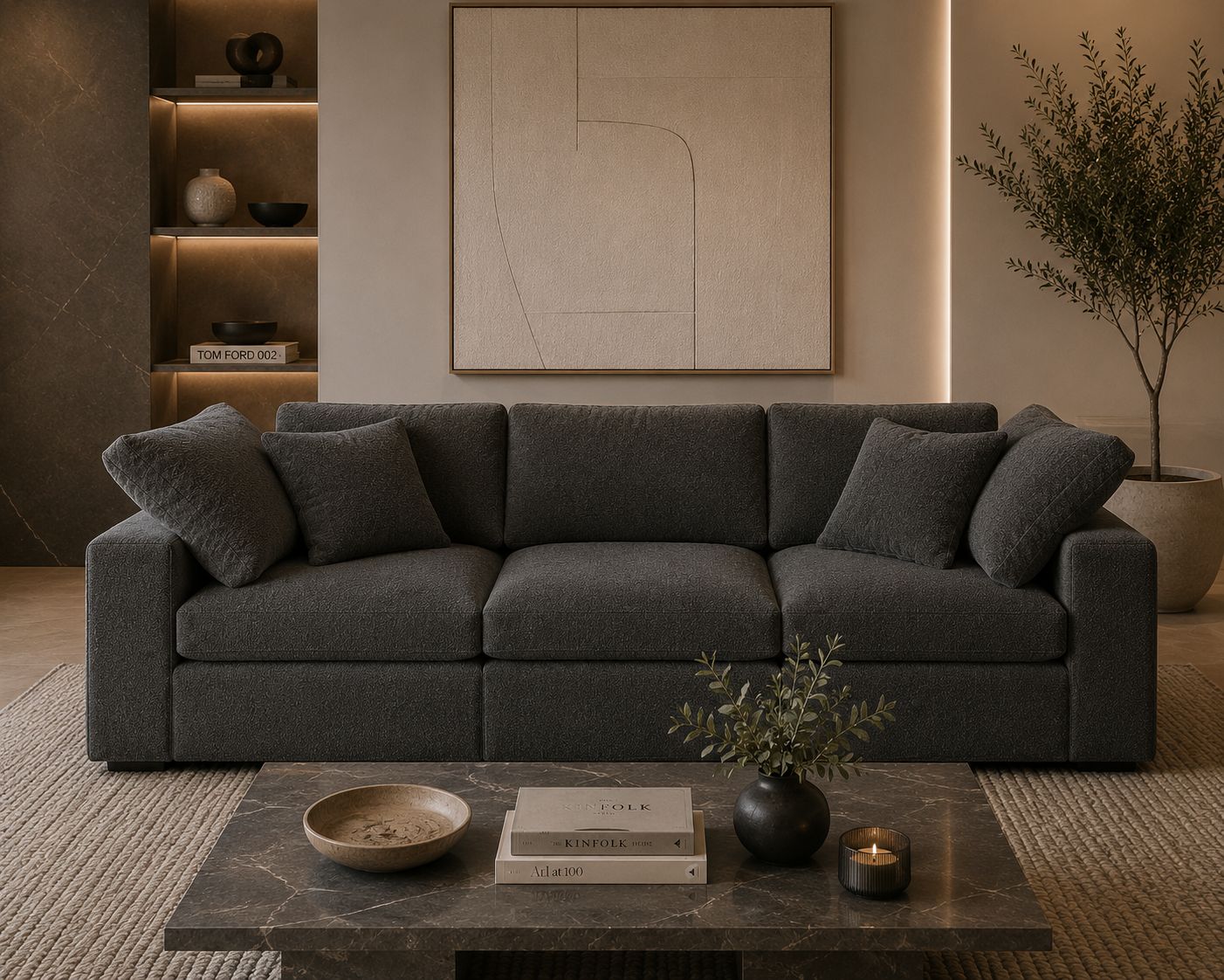 Lunara Cloud 3 Piece Modular Sofa