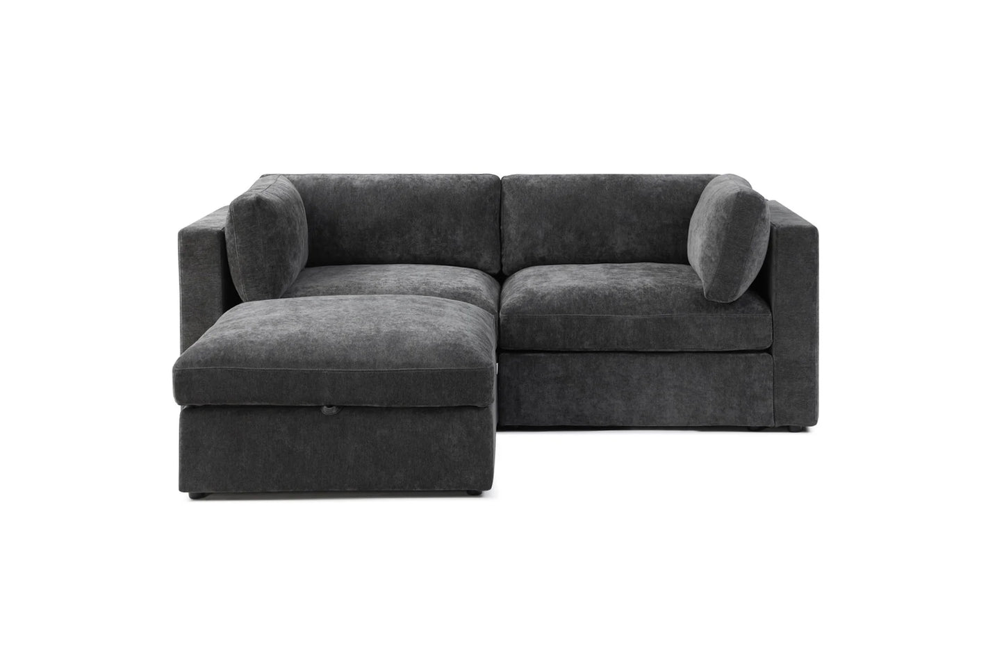 Belva 2 Seater Modular Sofa with Storage Ottoman