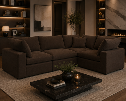 Lunara Cloud Closed End Corner Sofa