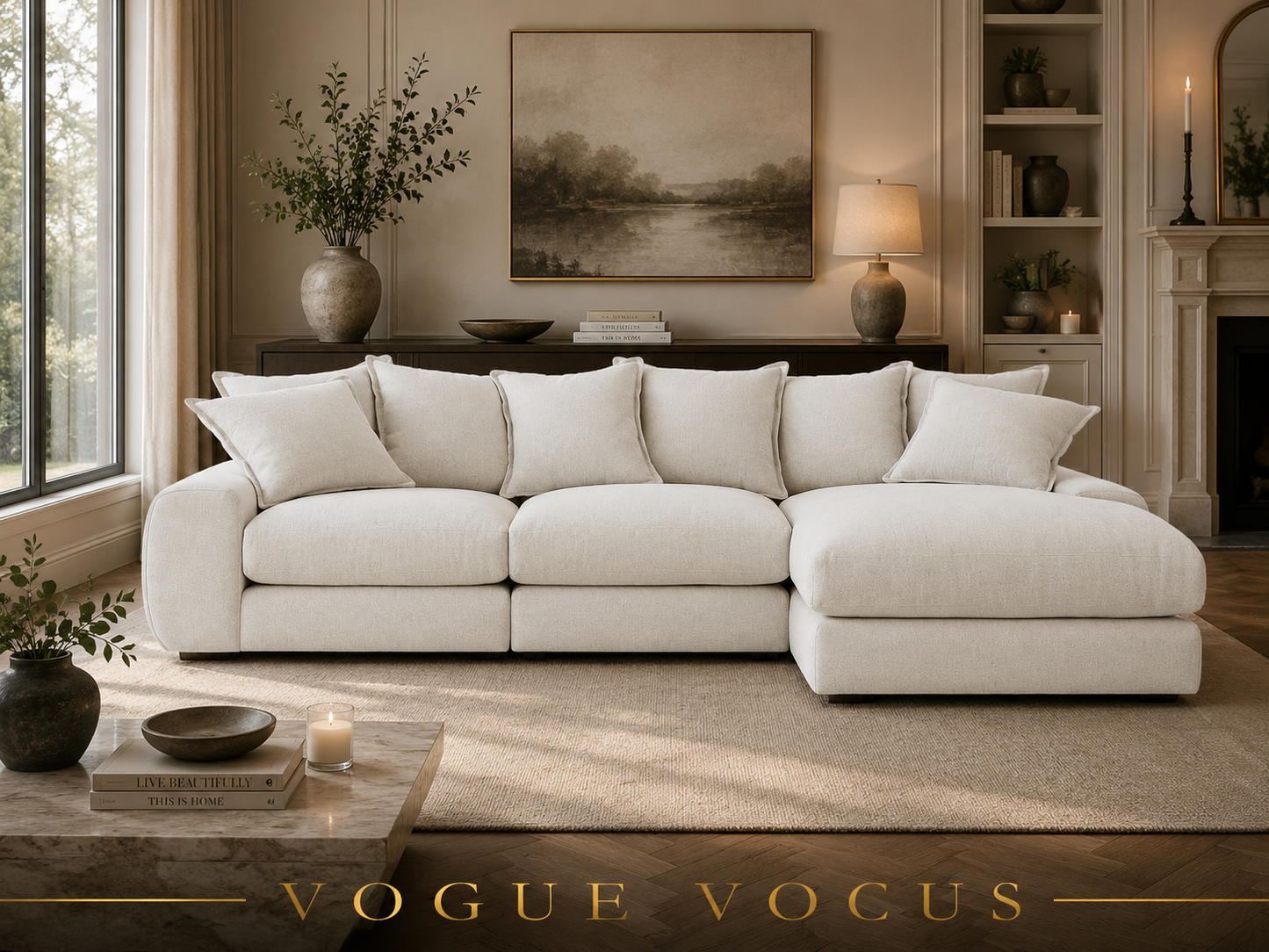 Milo Modular Right Hand Large Chaise Sofa
