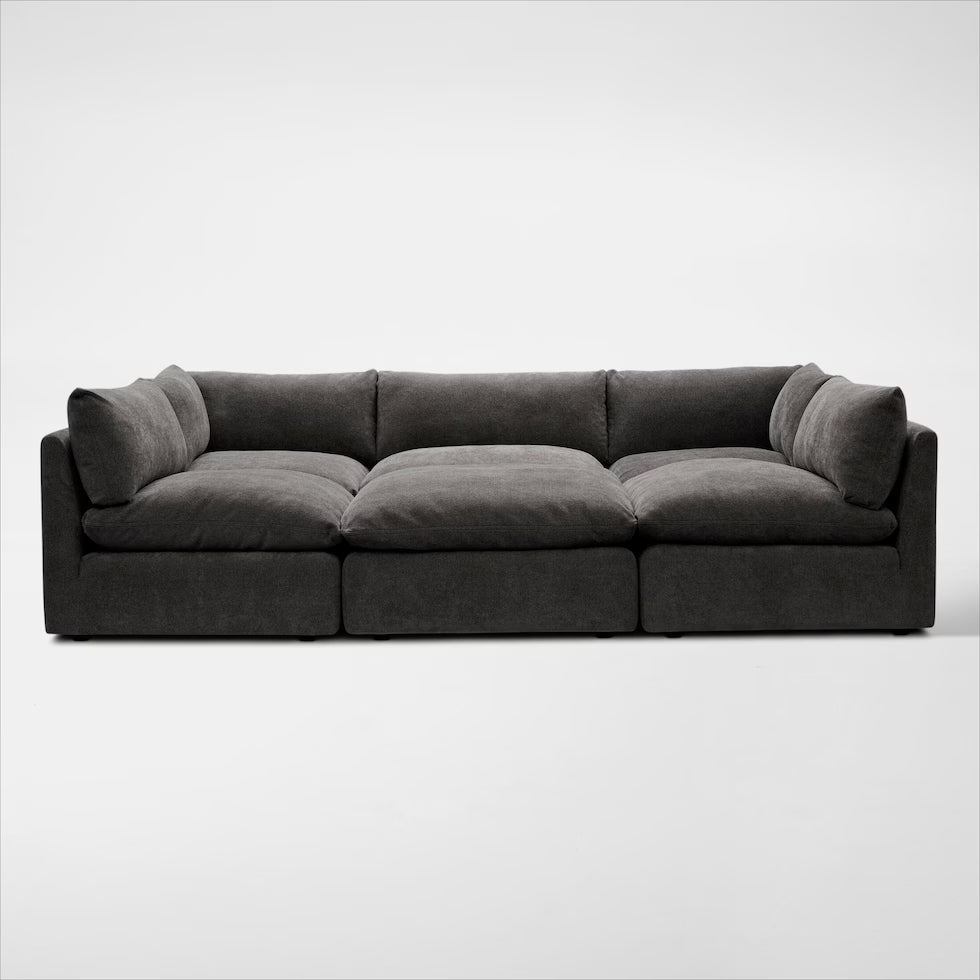 Arlo Feather6-Piece Pit Sectional Cinema Sofa