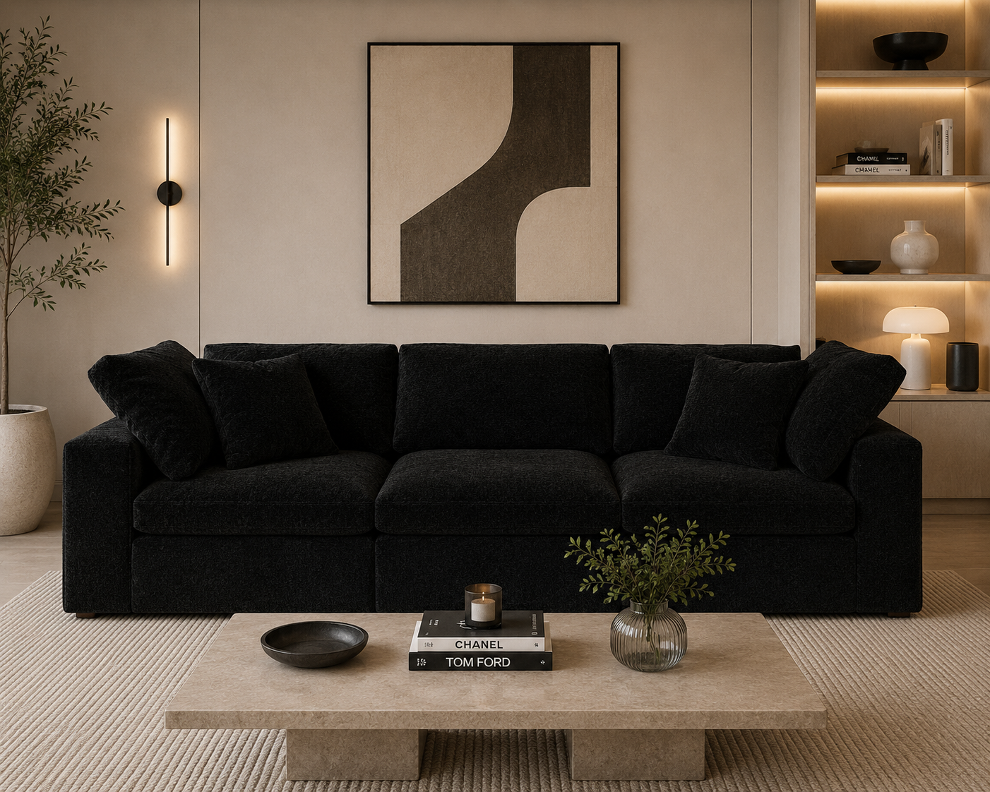 Lunara Cloud 3 Piece Modular Sofa