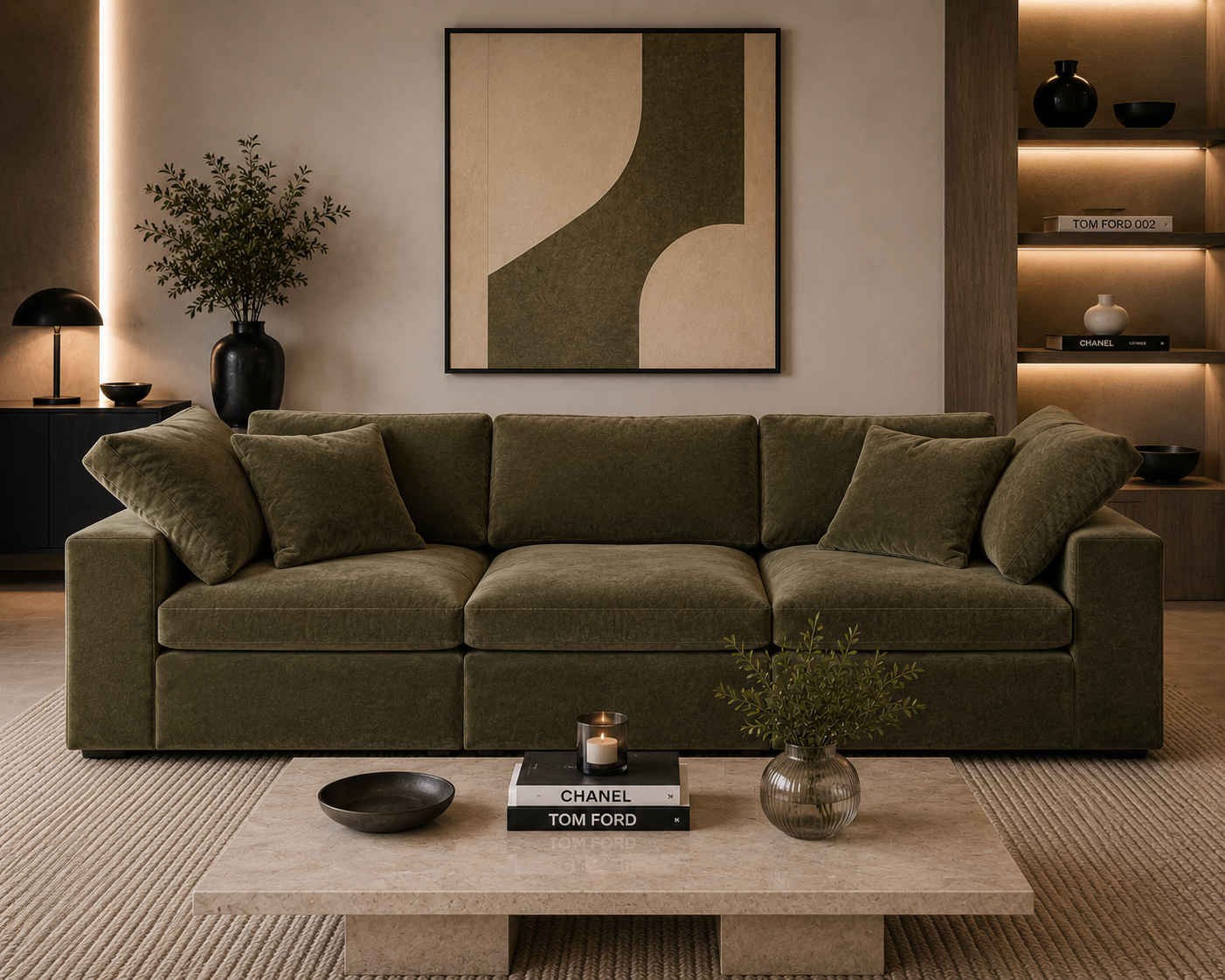 Lunara Cloud 3 Piece Modular Sofa
