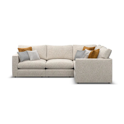Noir Luxe 4 Seater Corner Sofa
