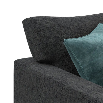 Noir Luxe 4 Seater Corner Sofa