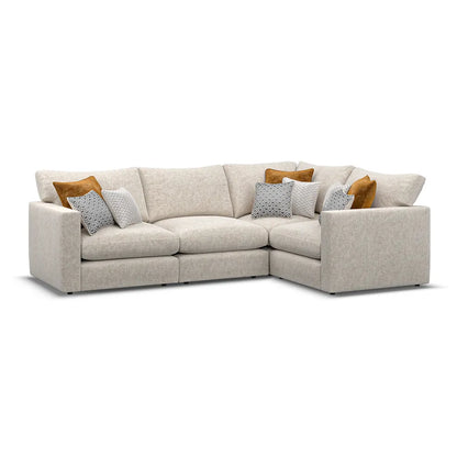 Noir Luxe 4 Seater Corner Sofa