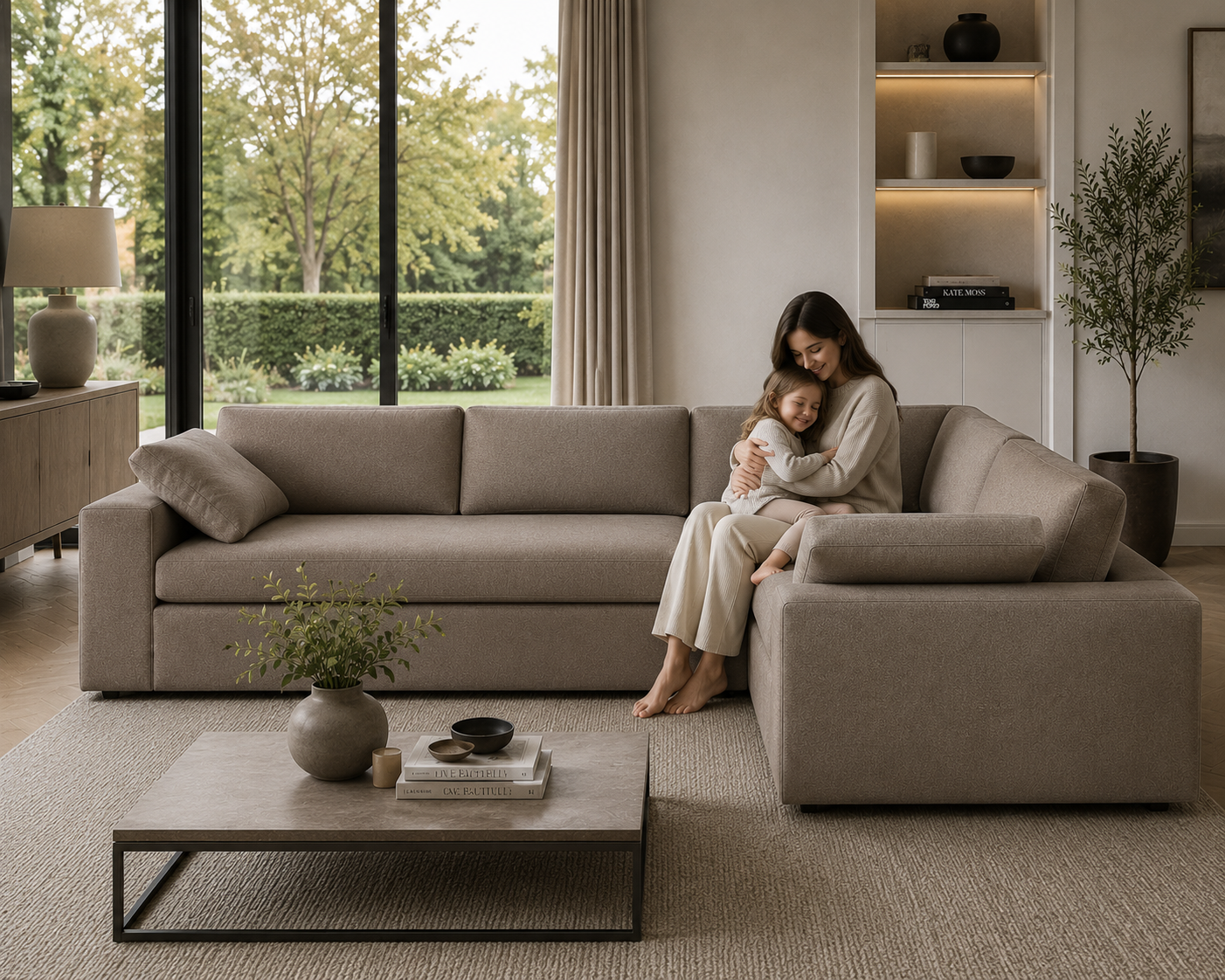 Velora Wide Arm 3-Piece L-Shaped Modular
