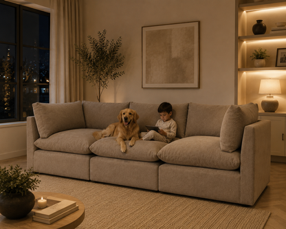 Arlo Feather 3-Piece Sofa