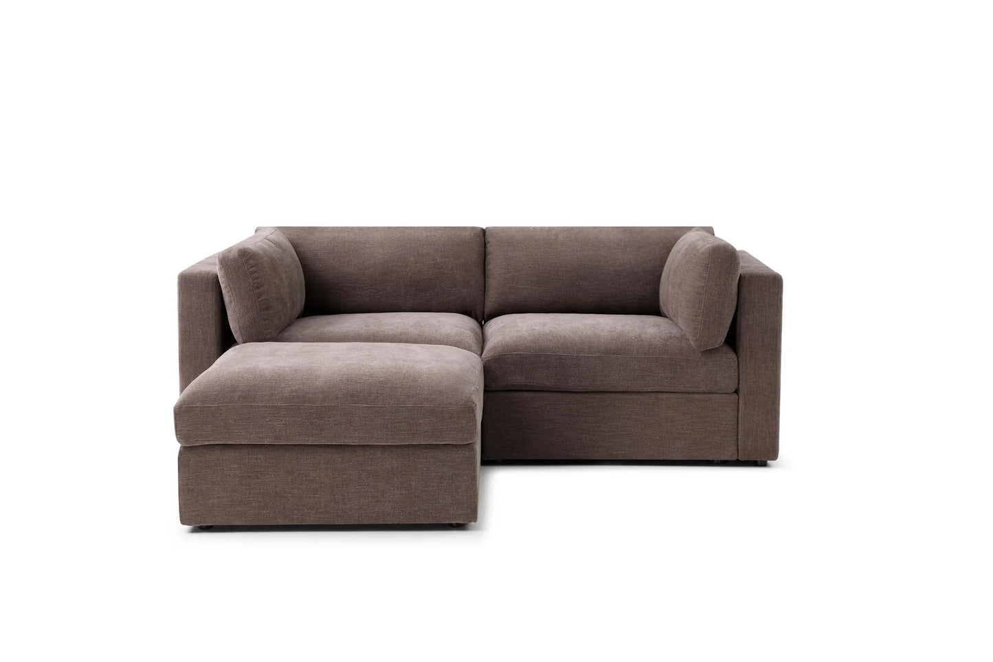 Belva 2 Seater Modular Sofa with Storage Ottoman