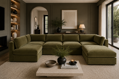 Belva U Shape Modular Sofa with Storage