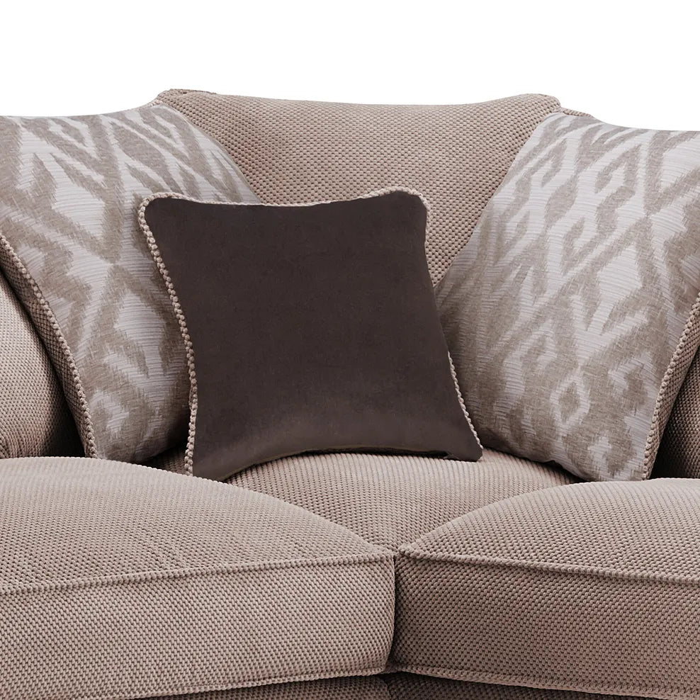 Alaska Corner Pillow Back Sofa Left Hand - luxury chenille corner sofa by Vogue Vocus view 3