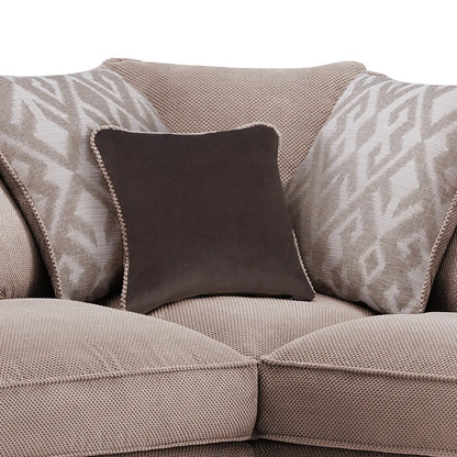 Alaska Corner Pillow Back Sofa Left Hand - luxury chenille corner sofa by Vogue Vocus view 3