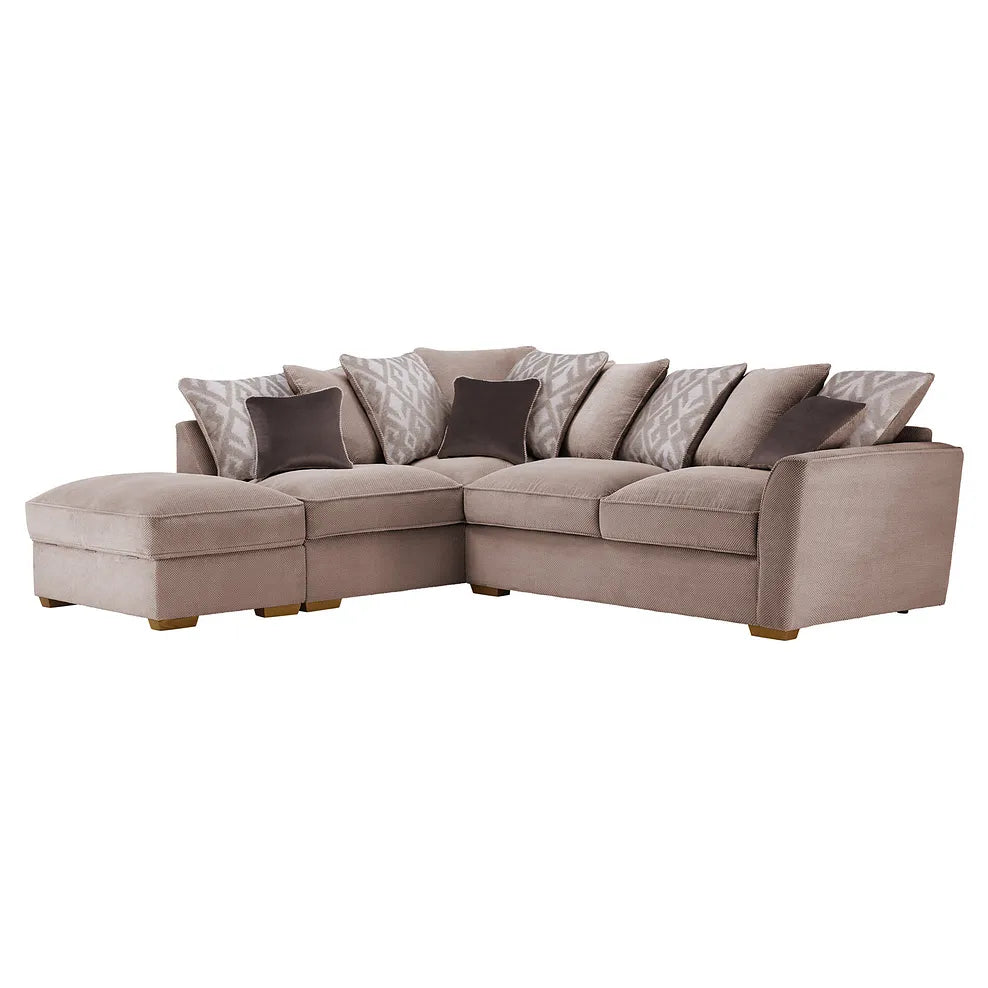 Alaska Corner Pillow Back Sofa Left Hand - luxury chenille corner sofa by Vogue Vocus view 7