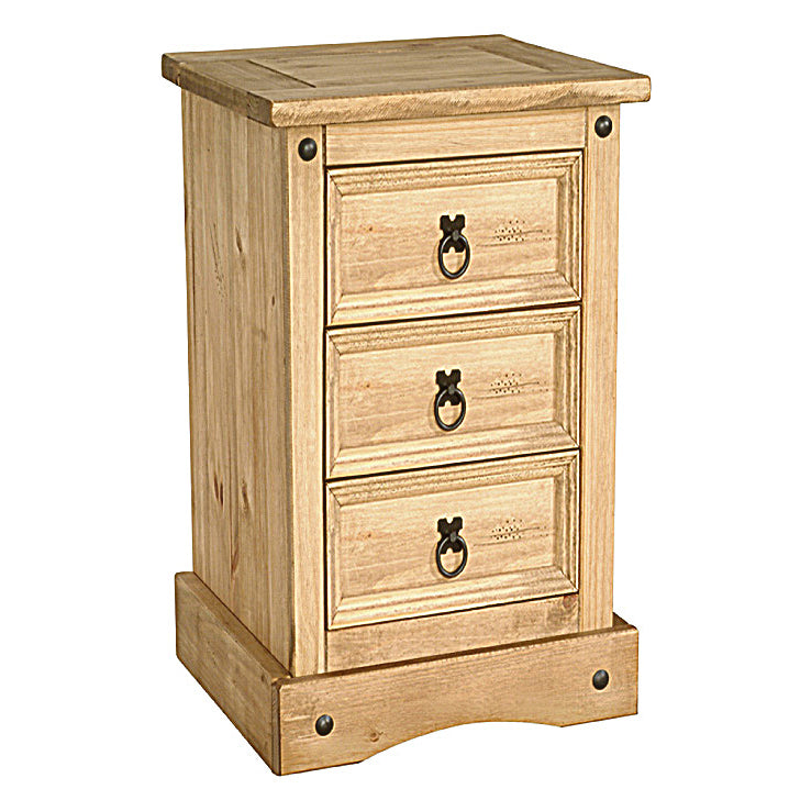 Corvina Bedside Table 3 Draws
