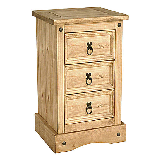 Corvina Bedside Table 3 Draws