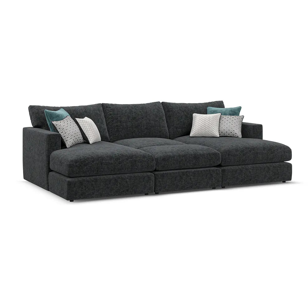 Noir Luxe Small Footstool