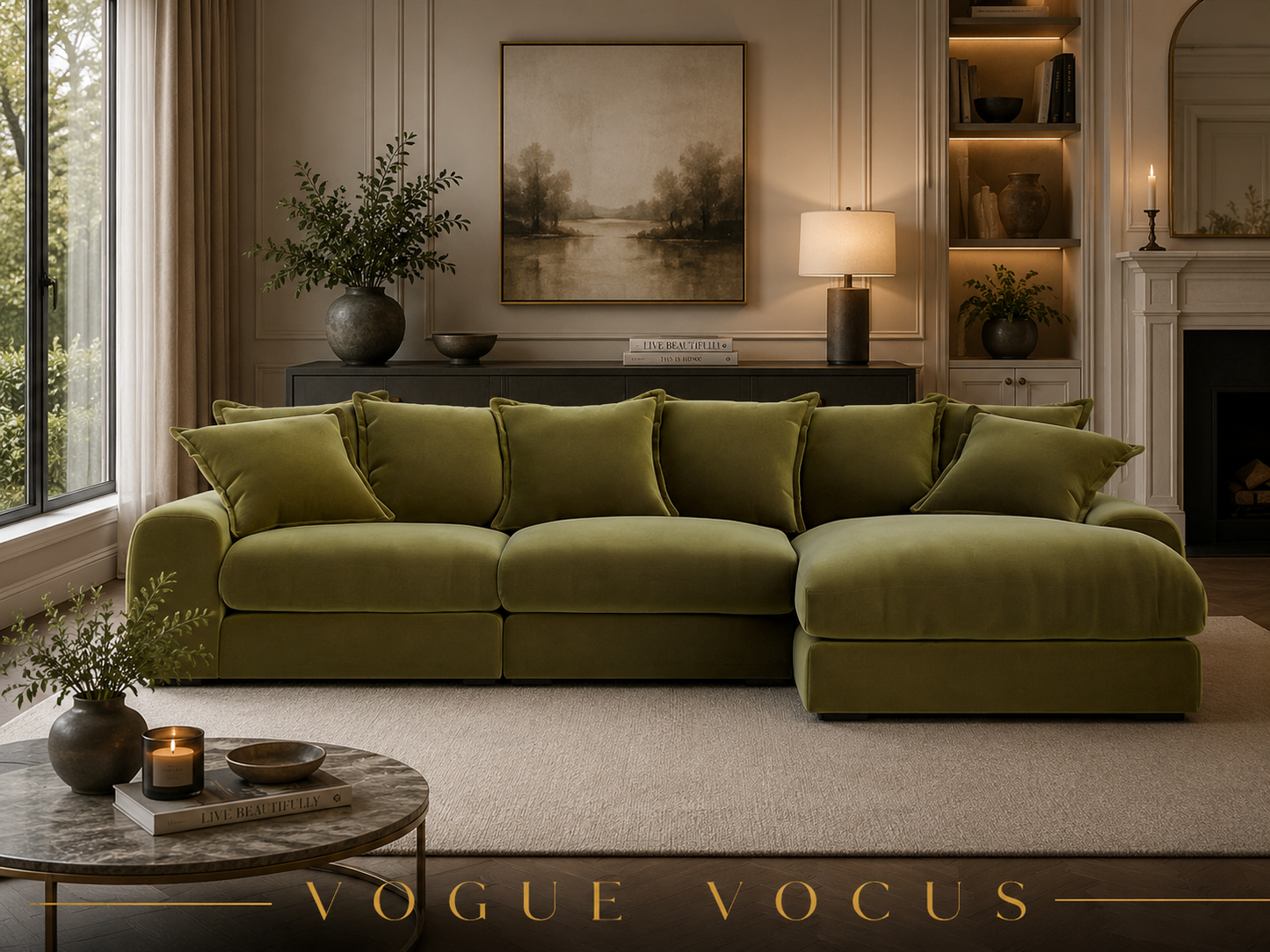 Milo Modular Right Hand Large Chaise Sofa