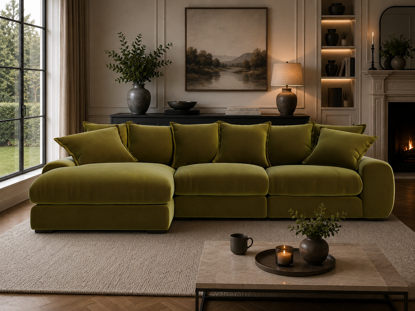 Milo Modular Left Hand Large Chaise Sofa