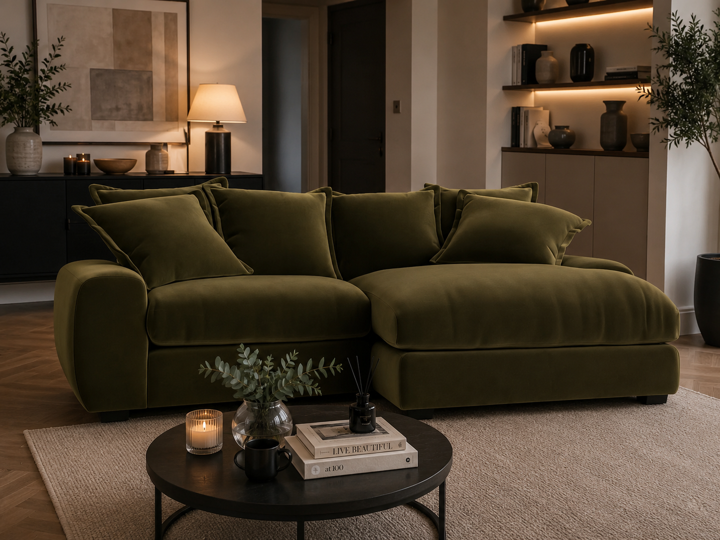 Milo Right Hand Chaise Modular Sofa