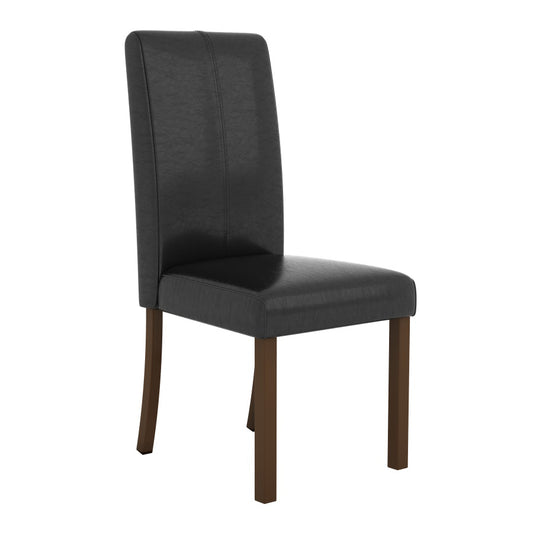 Parkfield Solid Acacia Faux Leather Dining Dining Chairs - luxury dining furniture