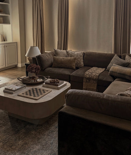 Belva 2 Seater with Stool Modular Sofa - luxury modular sofa by Vogue Vocus view 4