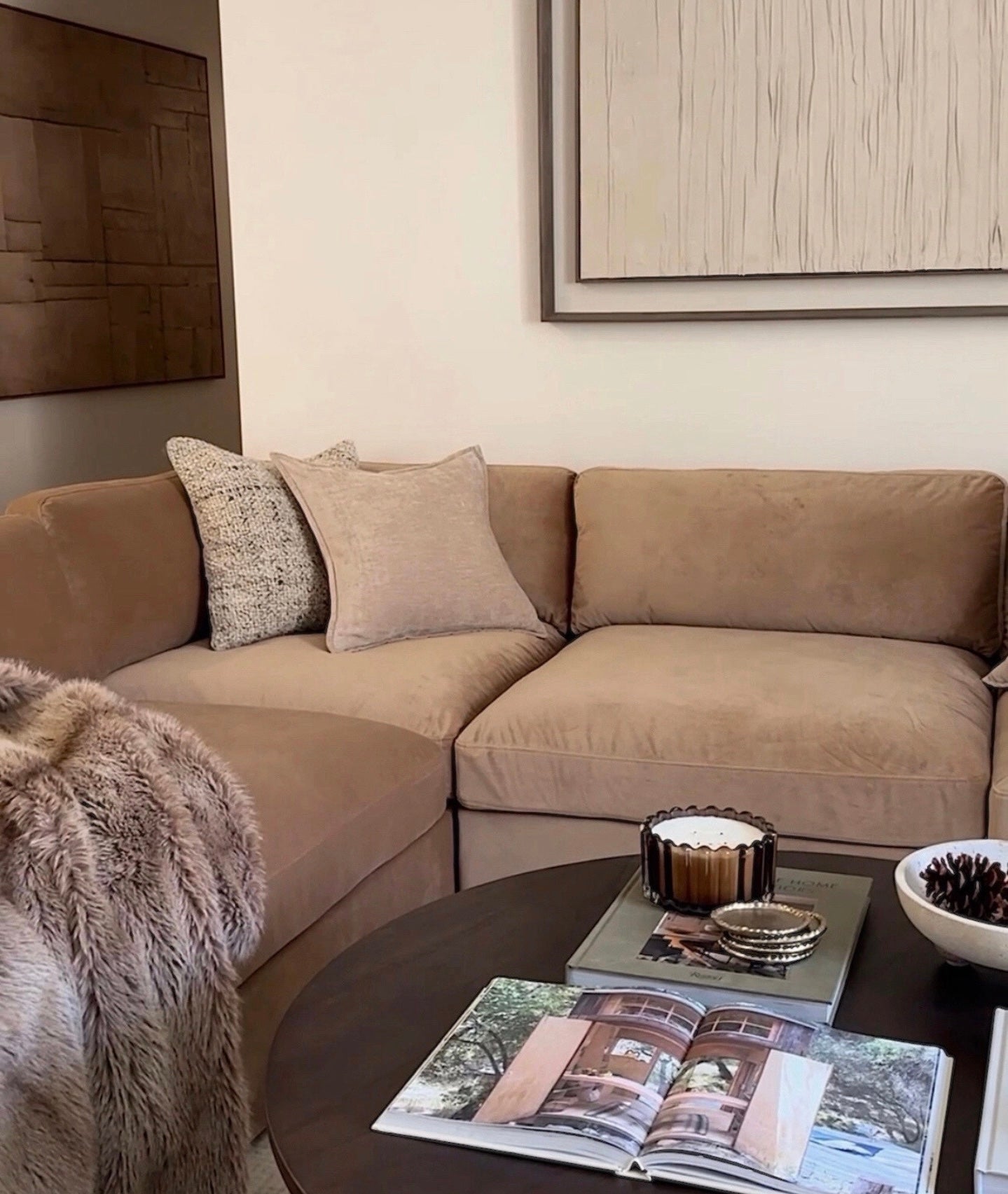 Belva 2 Seater with Stool Modular Sofa - luxury modular sofa by Vogue Vocus view 5