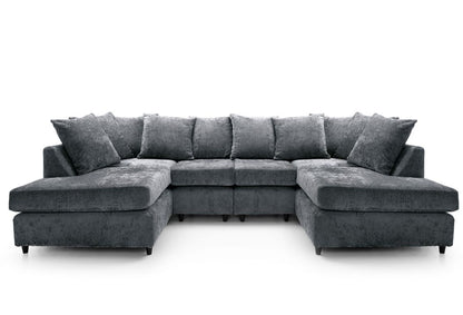 Firenze Crushed Chenille U Shape Sofa