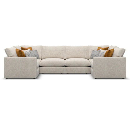 Noir Luxe 6 Seater U Shape Sofa