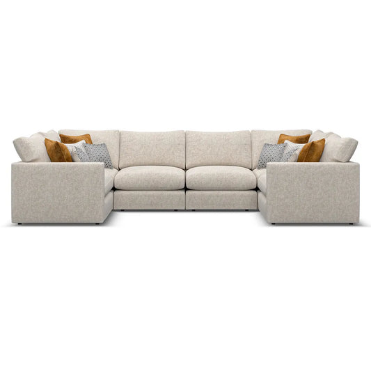 Noir Luxe 6 Seater U Shape Sofa