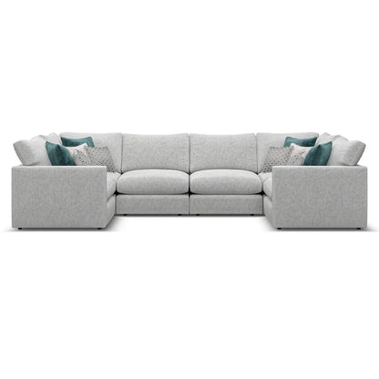 Noir Luxe 6 Seater U Shape Sofa