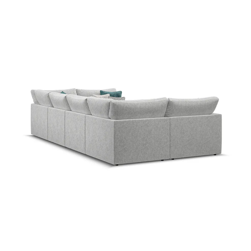 Noir Luxe 6 Seater U Shape Sofa