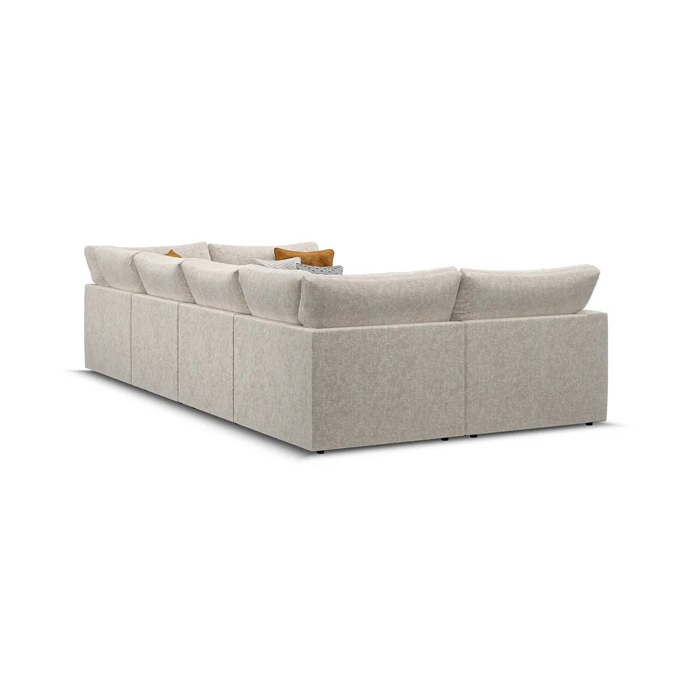 Noir Luxe 6 Seater U Shape Sofa